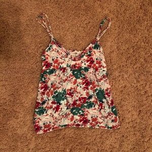 Aeropostale Floral Tank Crop Top